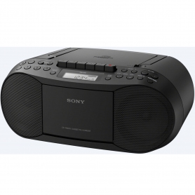 Sony CFDS70BCEK Cass/CD/Radio Boom Box 2 x 1.7w RMS 30 Radio Presets - 0