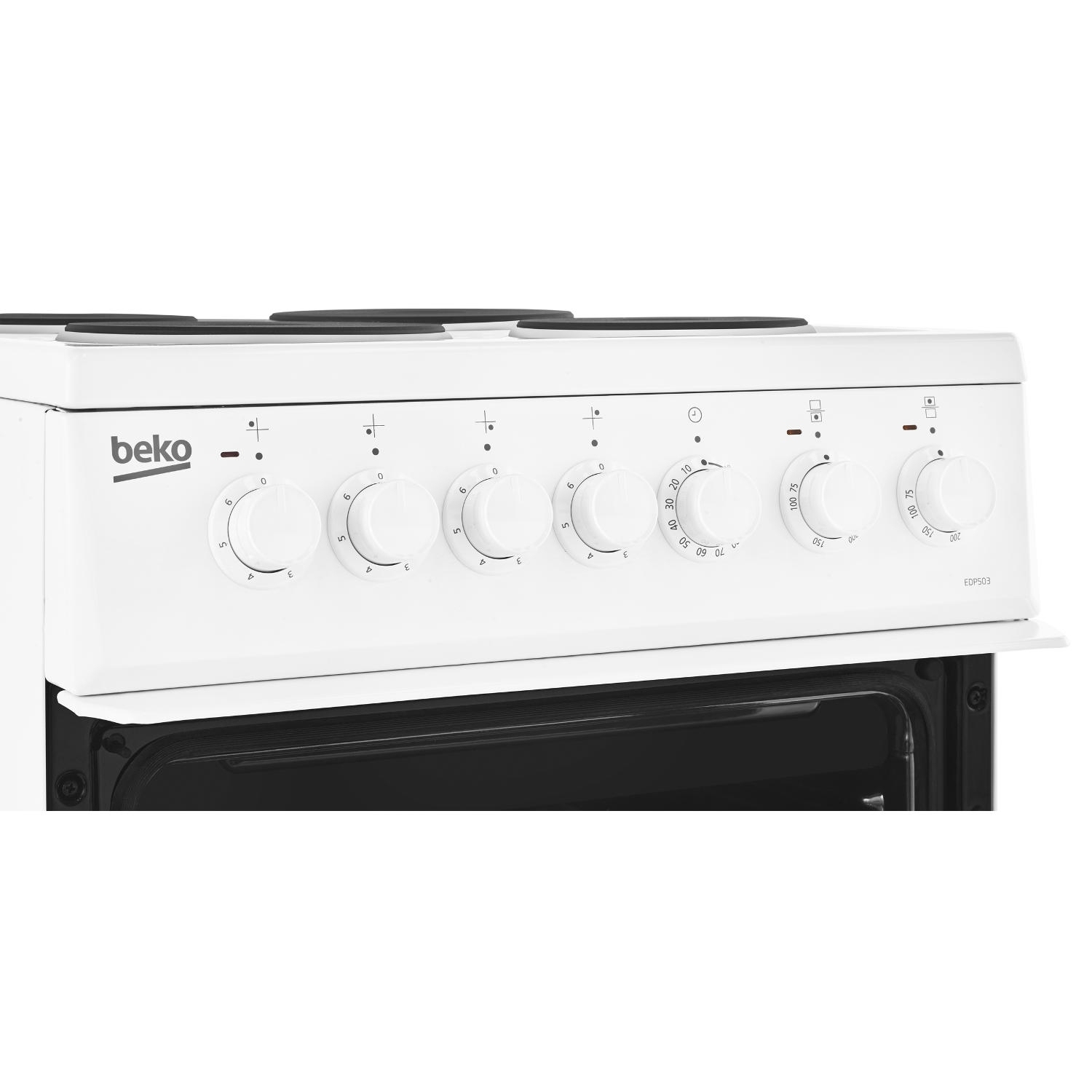 Beko EDP503W 50cm Electric Double Oven with Grill Cooker - White - 5