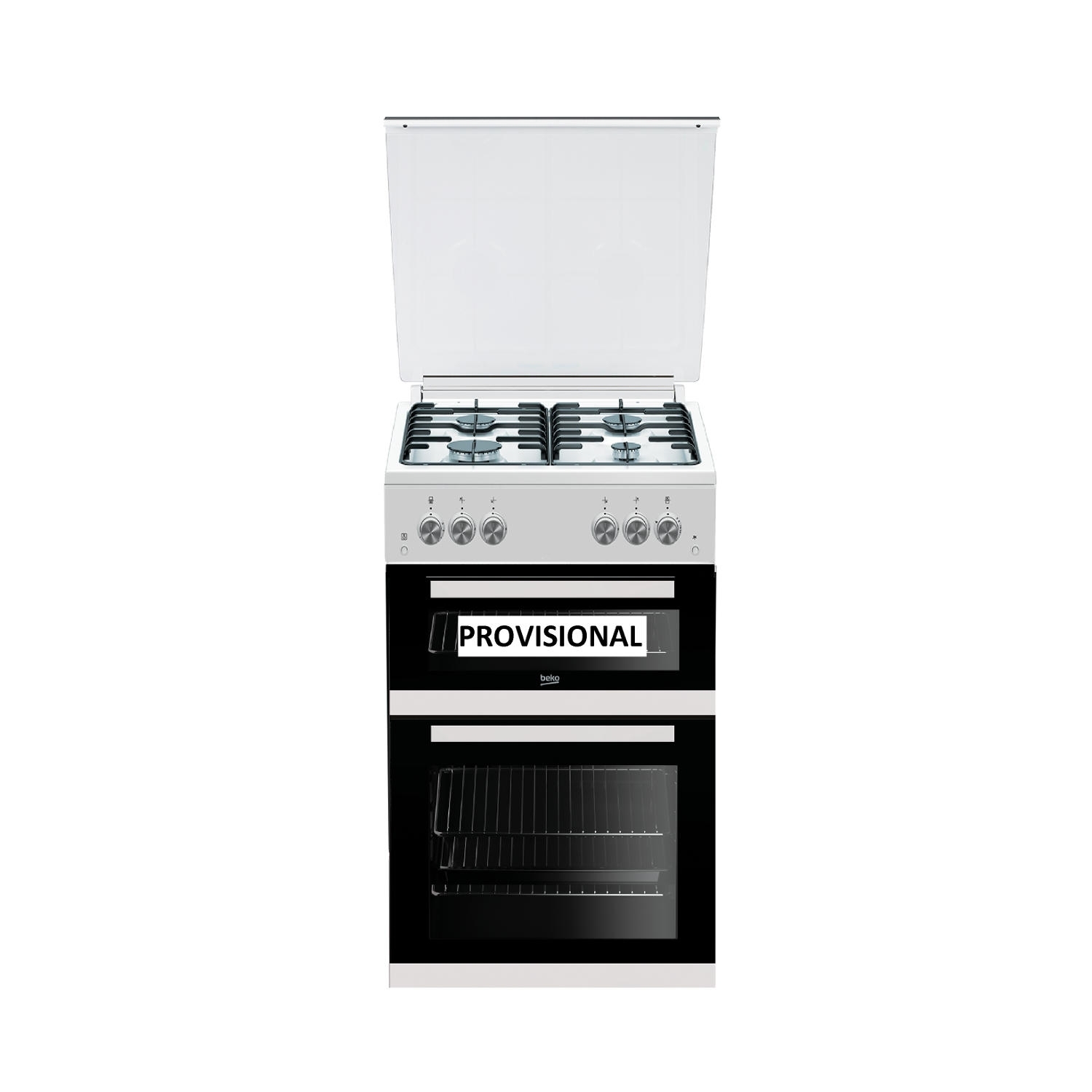 Beko 50cm Gas Cooker with Glass lid  - 8