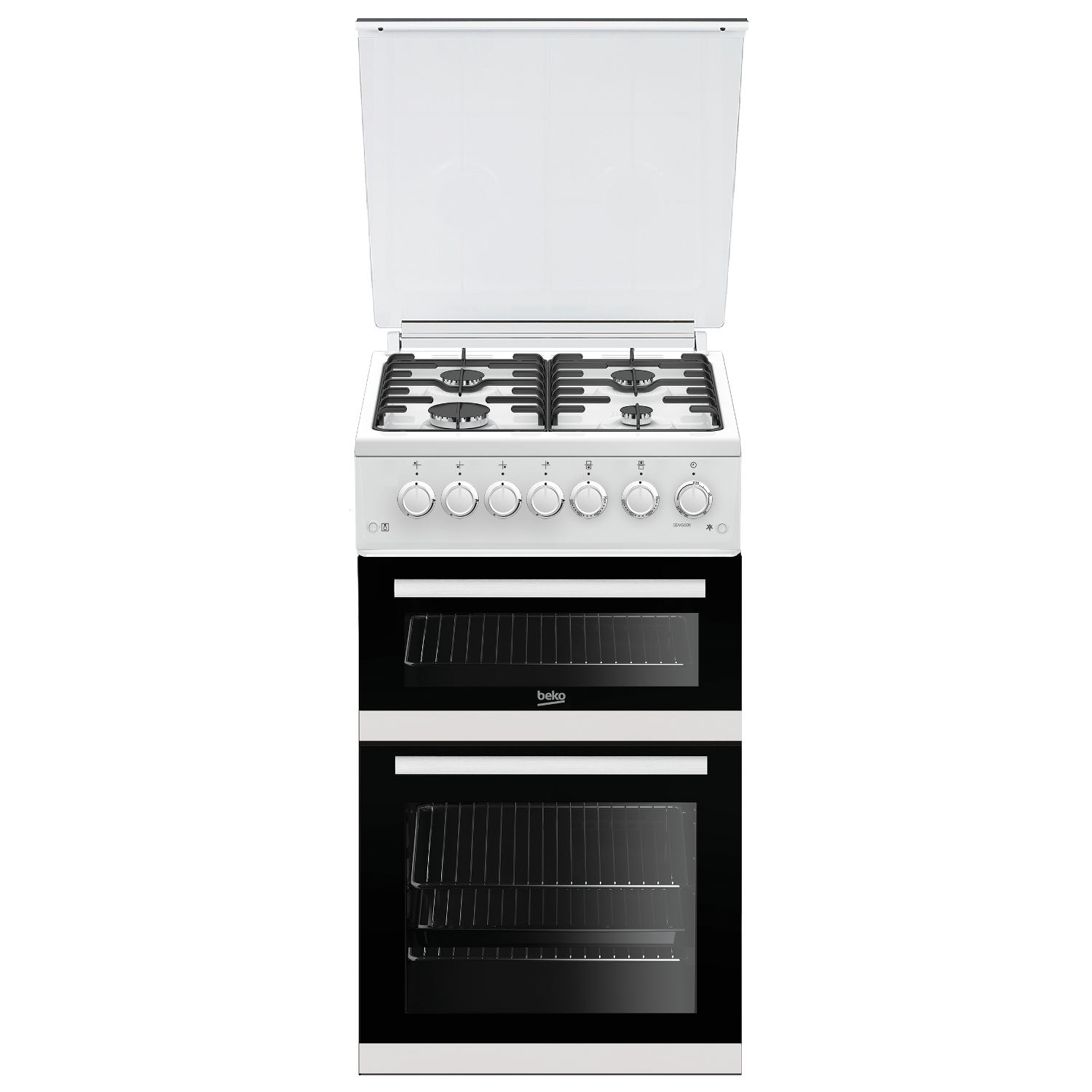 Beko 50cm Gas Cooker with Glass lid  - 0