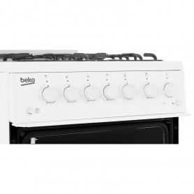 Beko 50cm Gas Cooker with Glass lid 