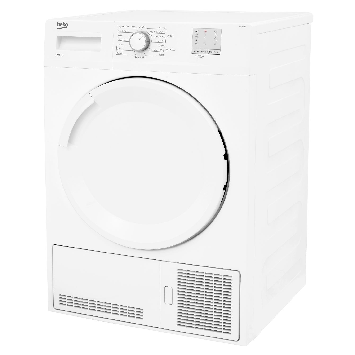 Beko 8kg Condenser Tumble Dryer - White - B Rated - 1