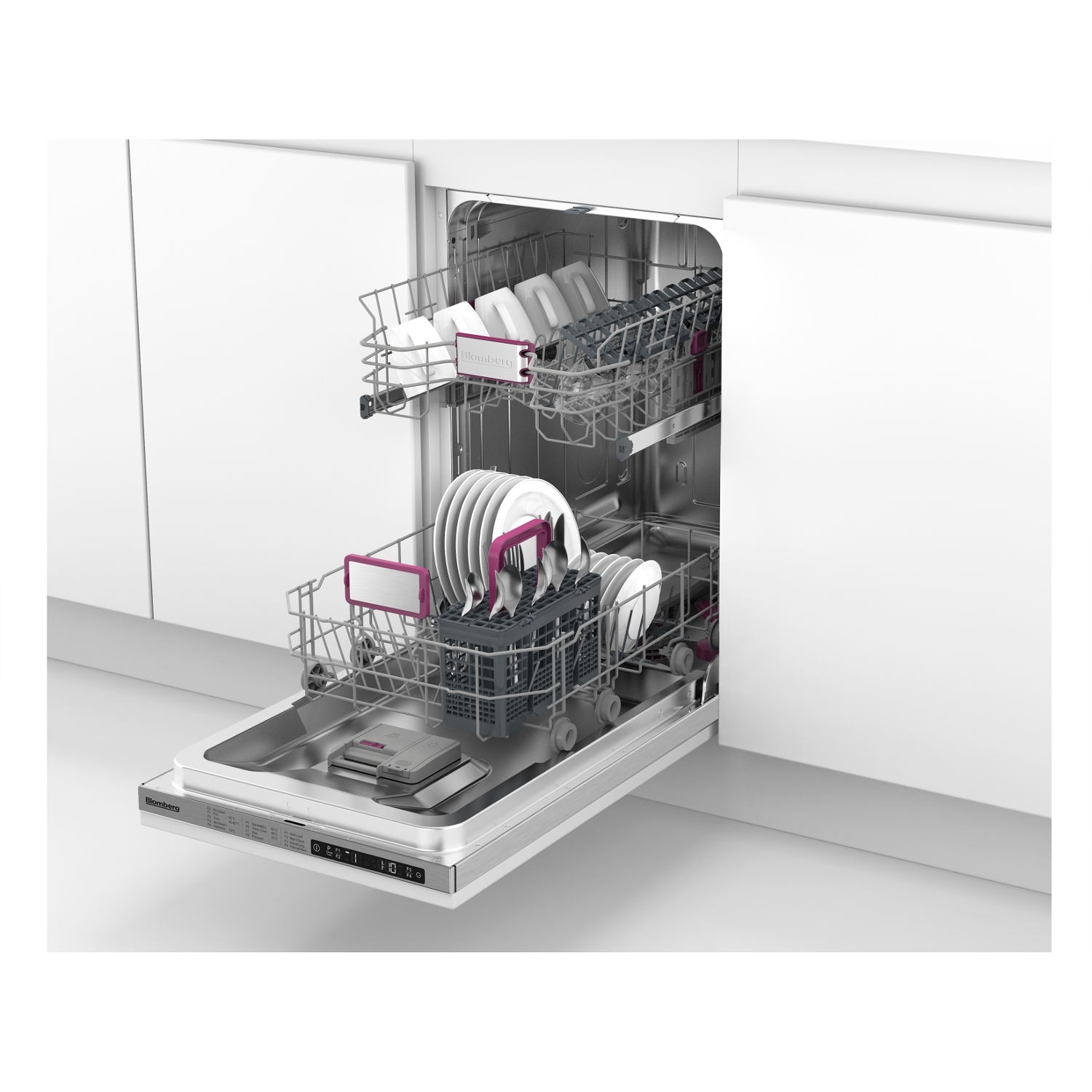 Blomberg LDV02284 Integrated Slimline Dishwasher - 10 Place Settings - 1