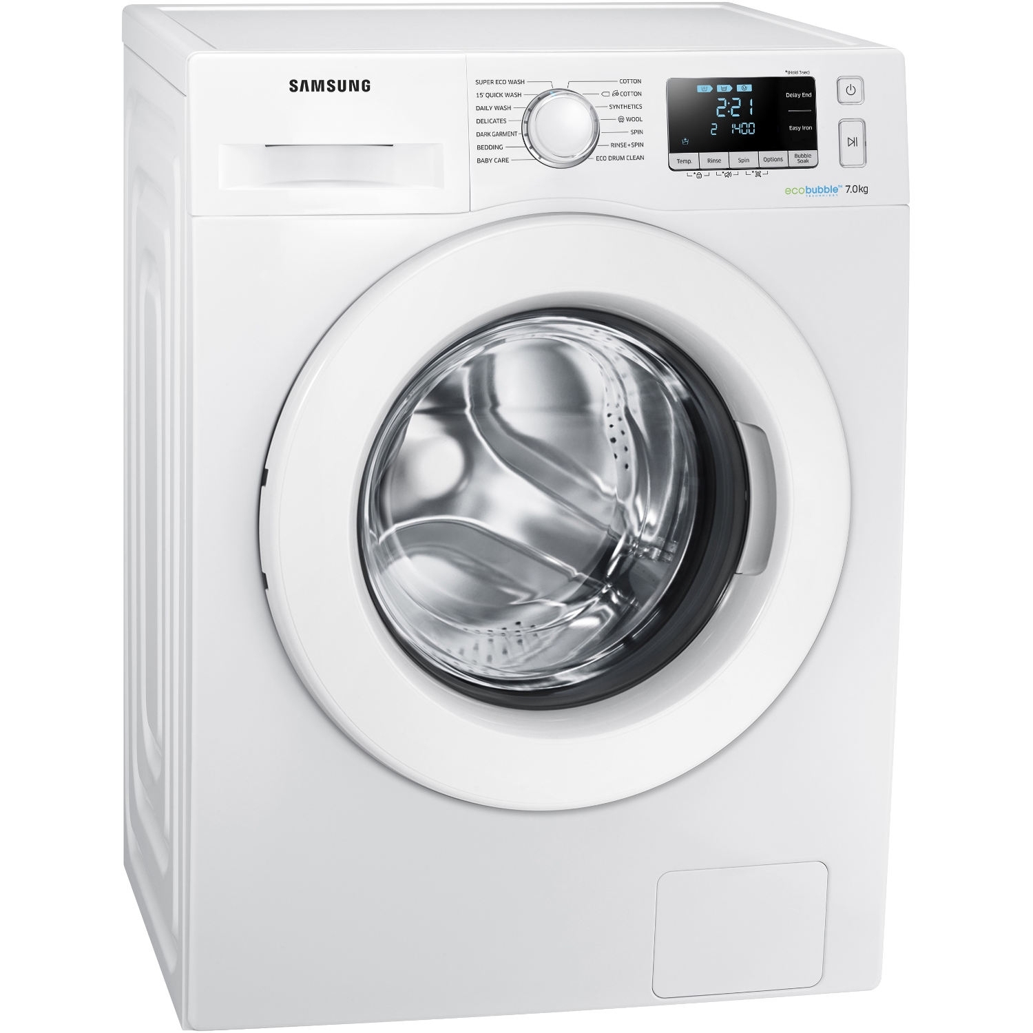 Samsung 7kg 1400 Spin Washing Machine - White - A+++ Rated - 0