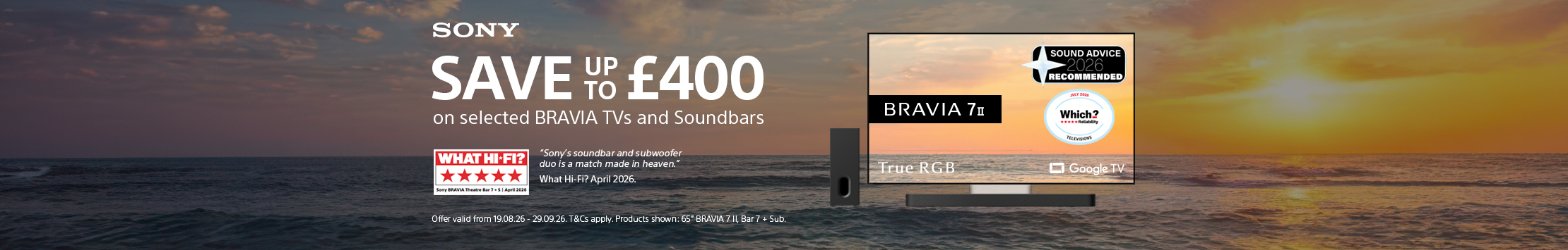 Sony Bravia TV Savings