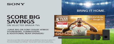 SCORE BIG SAVINGS on selected Sony TVs