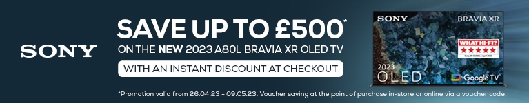 Sony SAVE up to £500 on the new 2023 A80L BRAVIA XR OLED TV