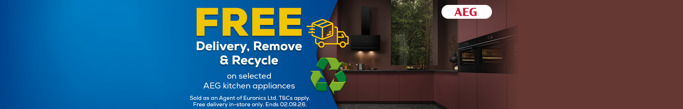 AEG Free Delivery, Remove & Recycle
