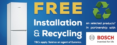  Bosch for Free Installation & Recycling 