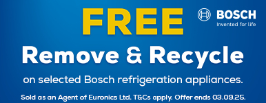 Bosch Free Remove & Recycle promotion