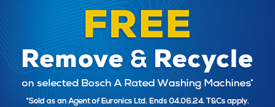 Bosch Laundry Remove & Recycle promotion