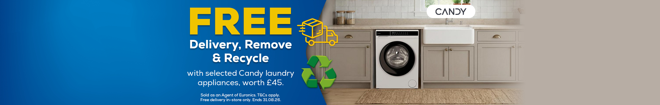Candy Free Delivery, Remove & Recycle