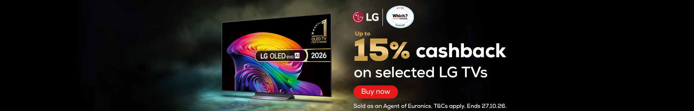 LG Up to 15% Cashback