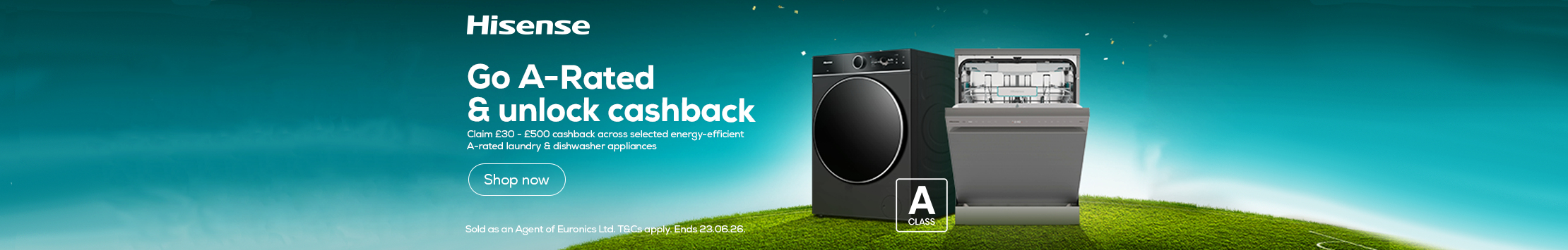Hisense A-Rated Cashback