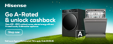 Hisense A-Rated Cashback