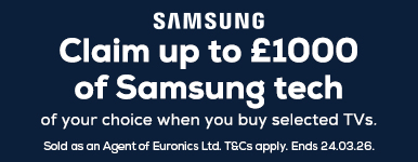 Samsung up to &pound;1000 Cashback promotion