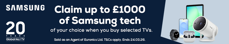 Samsung up to &pound;1000 Cashback promotion