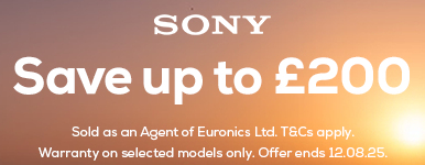 Sony Save up to £200 promotion